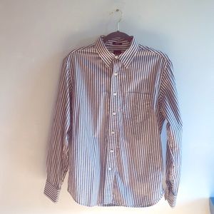 Gray Gap Button Up